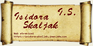 Isidora Škaljak vizit kartica